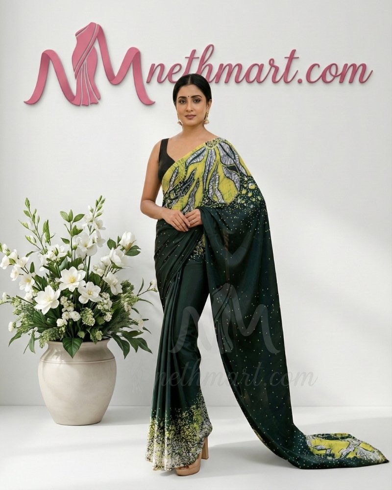 Indian Batik Saree - AR 9485