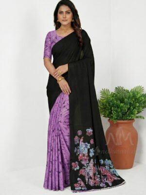 Indian Batik Saree - MS 8943
