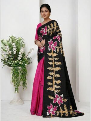 Indian Batik Saree - MS 8947