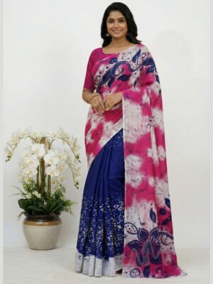 Indian Batik Saree - MS 8948