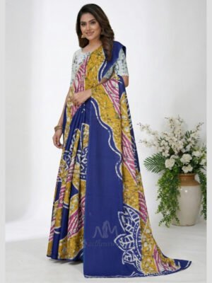 Indian Batik Saree - MS 8949