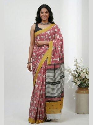 Indian Batik Saree - MS 8950