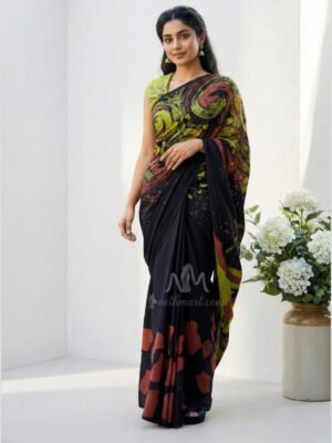 Indian Batik Saree - AR 6479