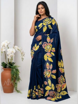 Indian Batik Saree - AR 6480