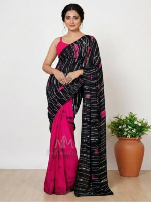 Indian Batik Saree - AR 6483