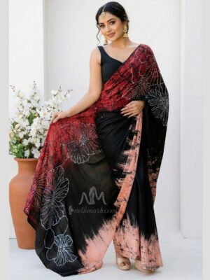 Indian Batik Saree - AR 6484