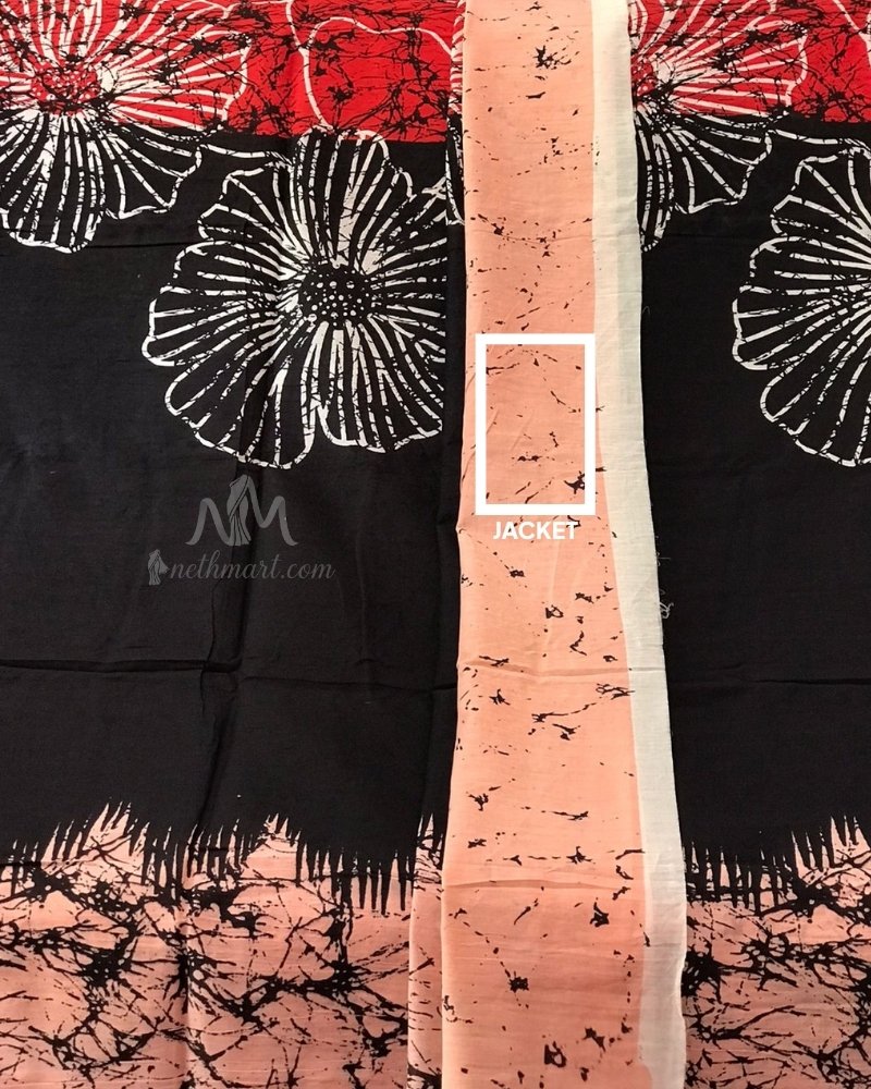 Indian Batik Saree - AR 6484 - Image 2