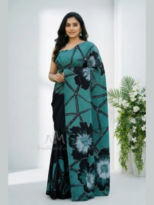 Indian Batik Saree - AR 6485