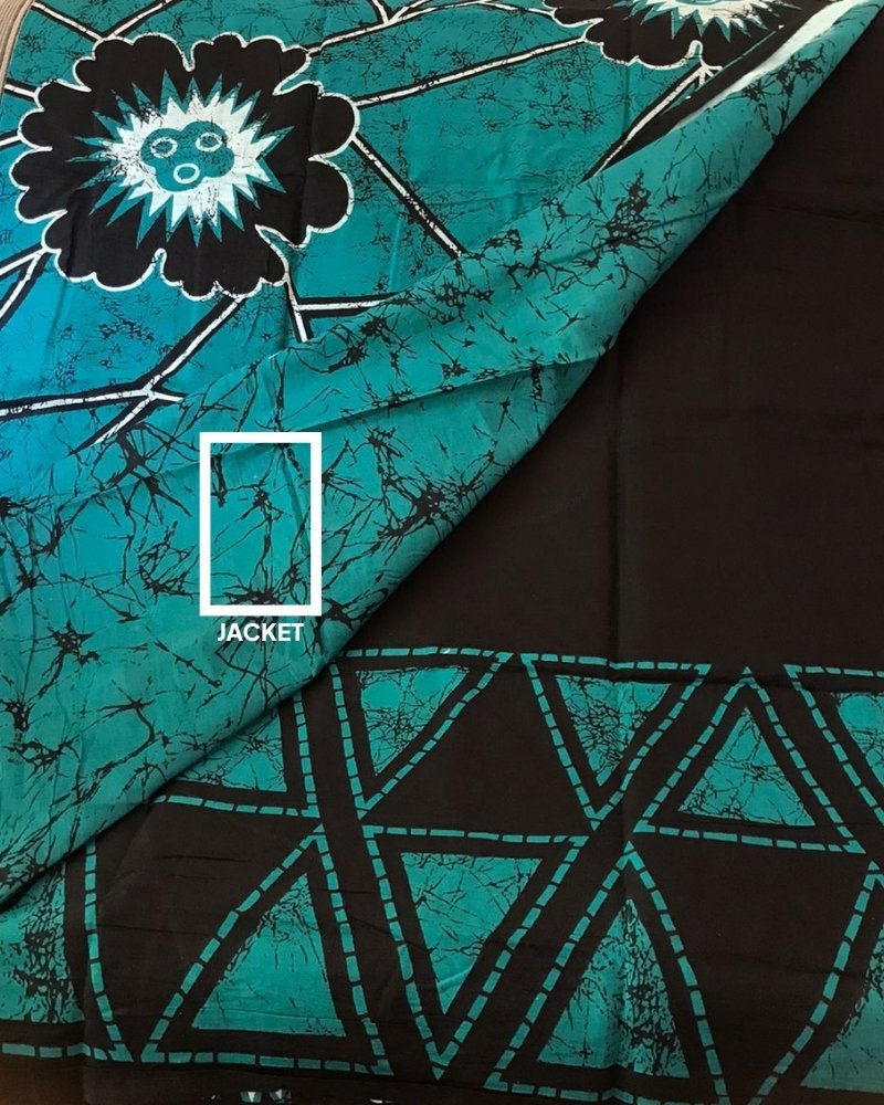 Indian Batik Saree - AR 6485 - Image 2