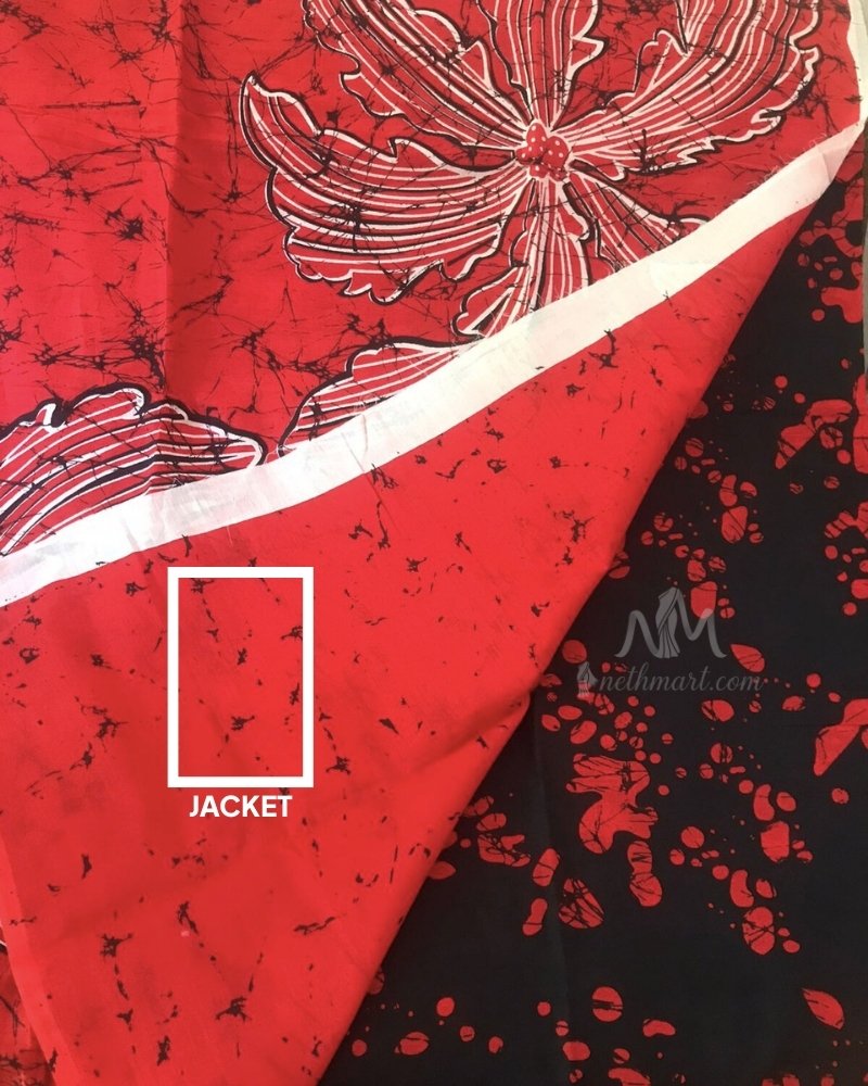 Indian Batik Saree - AR 6486 - Image 2