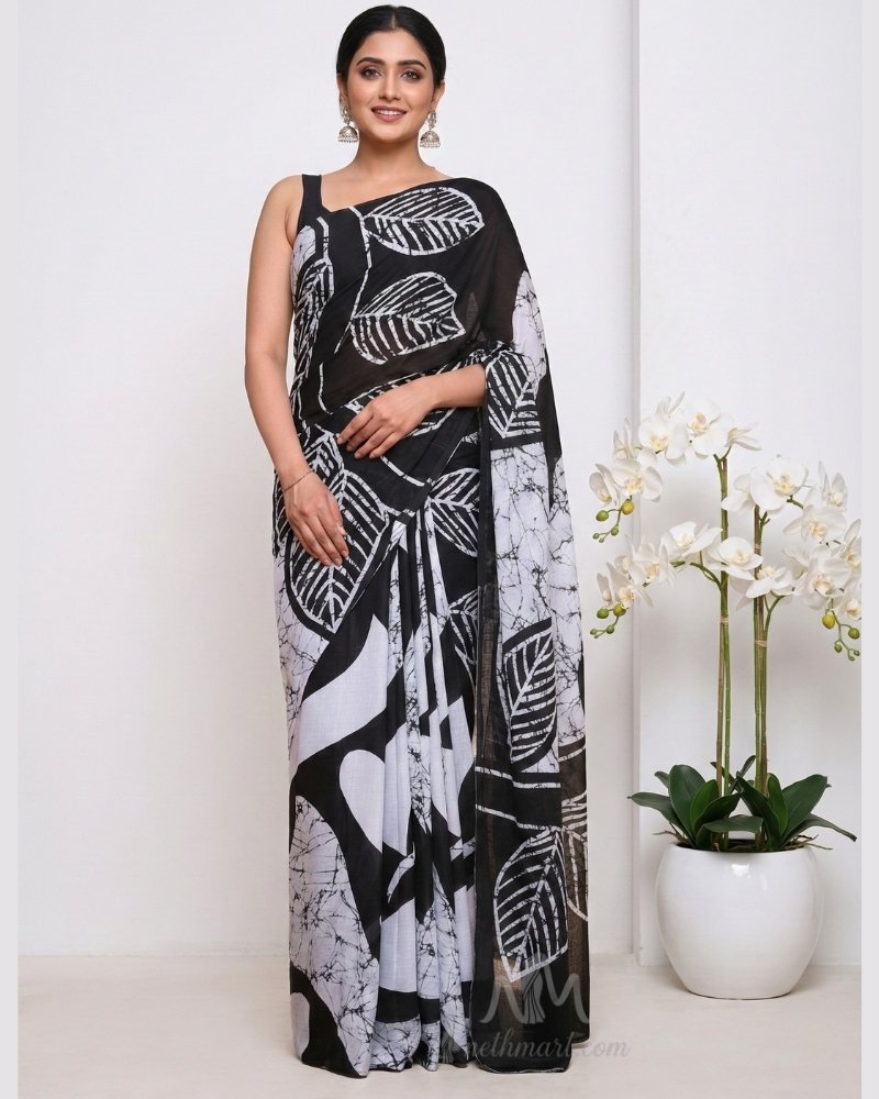 Indian Batik Saree - AM 7978