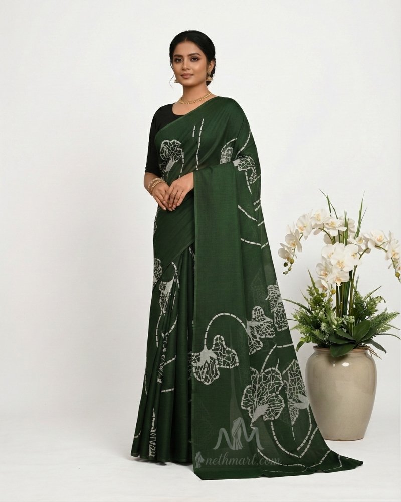 Indian Batik Saree - ZMS 8952