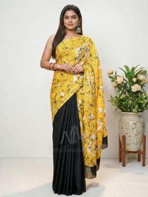 Indian Batik Saree - AM 7970