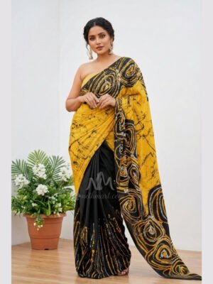 Indian Batik Saree - ZAR 9486