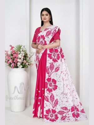 Indian Batik Saree - MS 8935