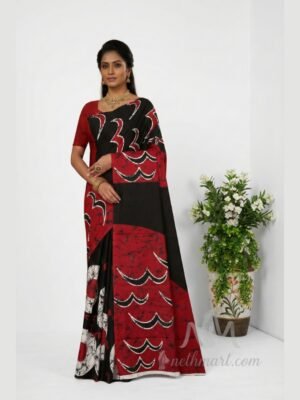 Indian Batik Saree - MS 8936