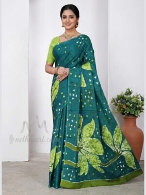 Indian Batik Saree - MS 8937